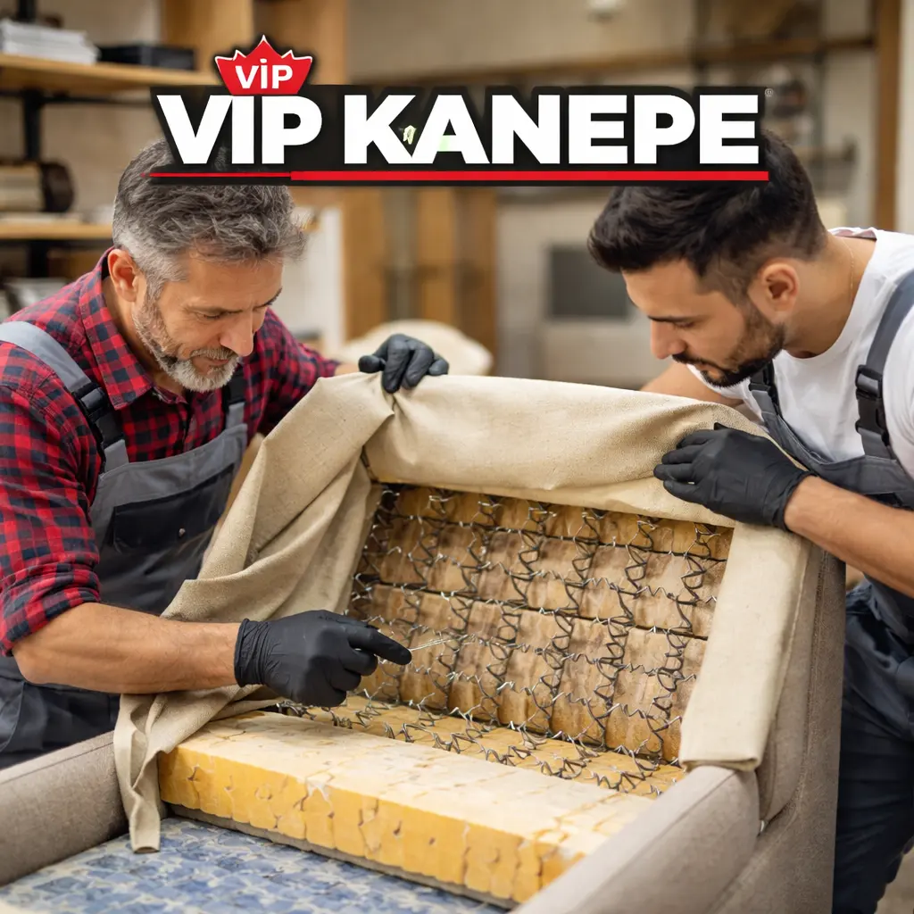 vipkanepe çekyat yay değişimi yerinde inceleme
